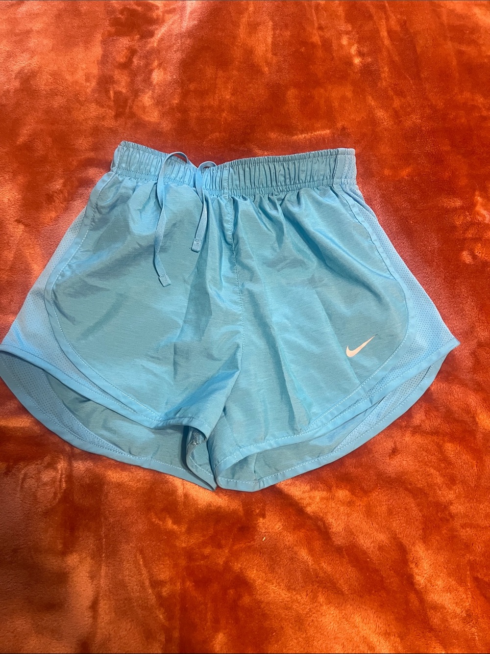 Nike Women's Aqua Blue Athletic Running Shorts